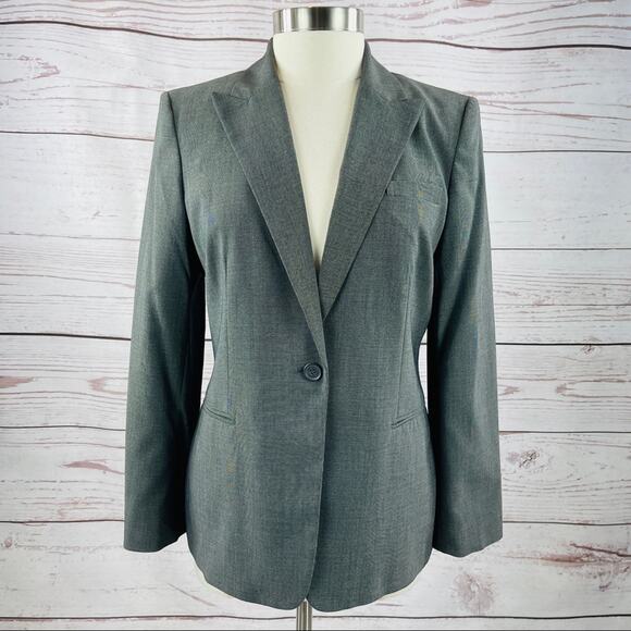 Calvin Klein blazer crosshatch pattern size 10 - Picture 1 of 14